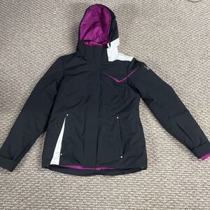 Spyder Amp Women's Ski Jacket Coat Black/Pink/White Size 8